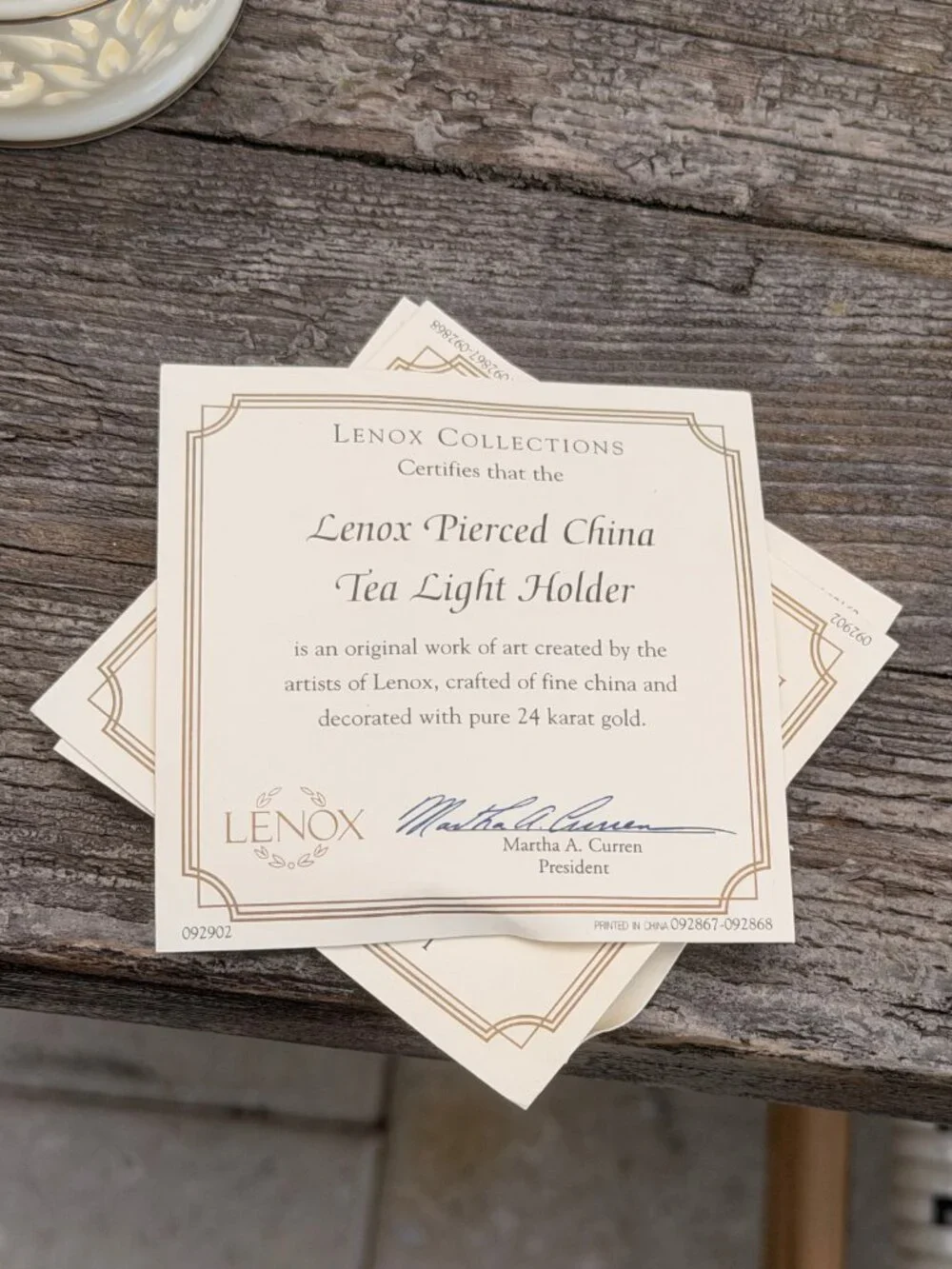 NEW Set Lenox Illuminations Votive Pierced Candle Holder Tea Light Ivory Gold